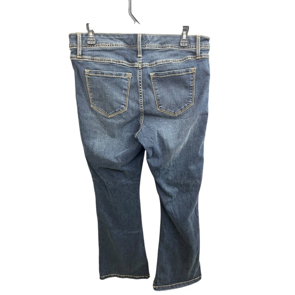 TORRID LUXE SLIM BOOTS size‎ 12 regular DARK WASH BOOT CUT JEANS 11661089 - Picture 2 of 8